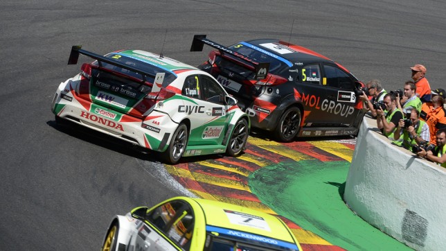 Type Rs on one of two laps at the famous Spa race track Type Rs on one of two laps at the famous Spa race track