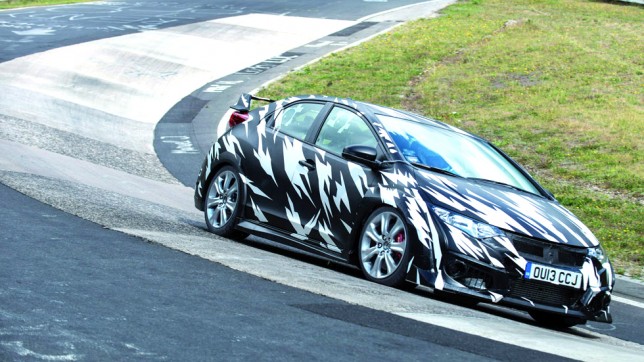 Civic Type R prototype at Nurburgring