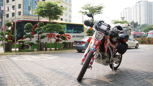Steph's trusty Honda CRF250L motorcycle, Rhonda Steph's trusty Honda CRF250L motorcycle, Rhonda