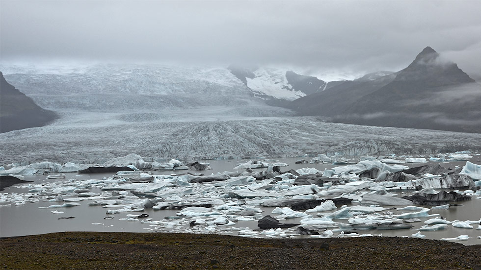 Glacial lakes in Iceland