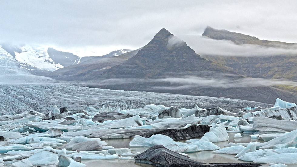 Glacial lakes in Iceland