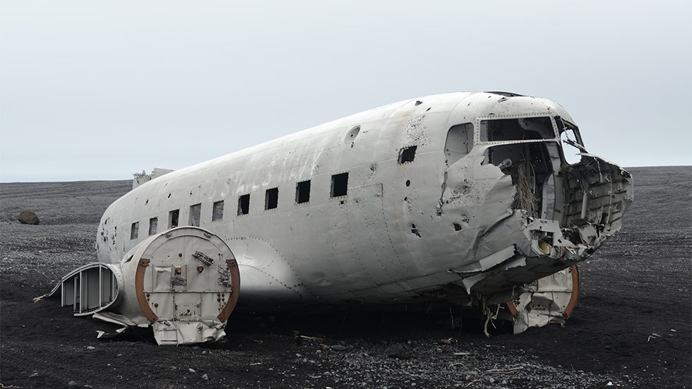 Abandoned aircraft in Iceland