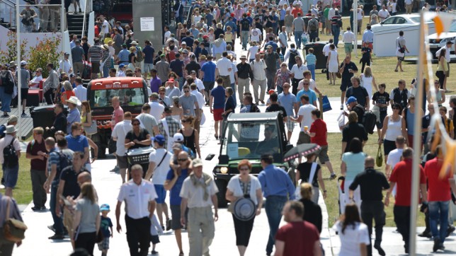 Motorsport fans at Goodwood Motorsport fans at Goodwood