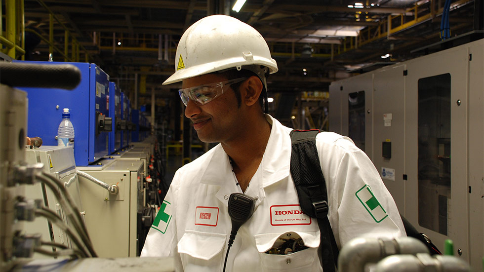 Advanced apprenticeship programme at Honda of the UK Manufacturing Ltd (HUM) in Swindon