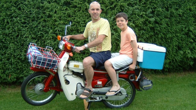 Charity Bike Ride on a Super Cub