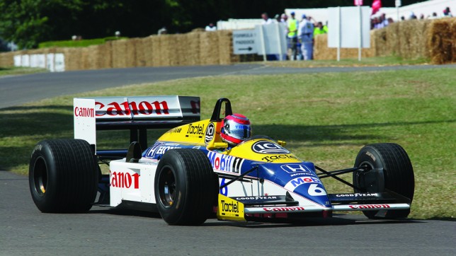 Goodwood2005 The best formula one cars in Lord March's back garden (Williams- Honda FW11B at Goodwood, 2005)