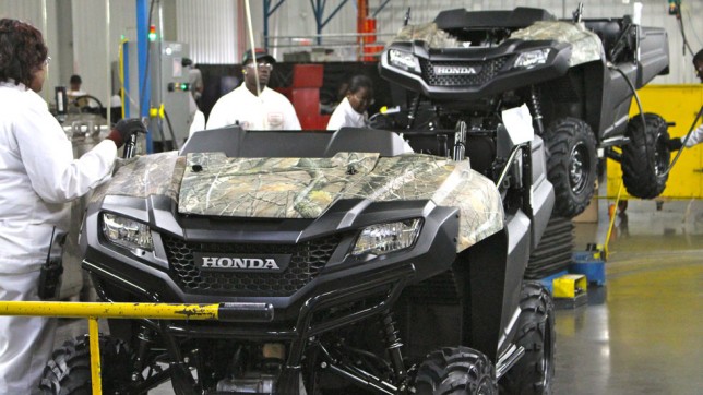 Pioneer 700 side-by-side The Pioneer 700 side-by-side as it rolls off the line