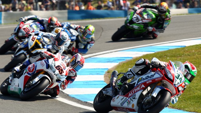 British Superbikes at Donington Park in May 2013