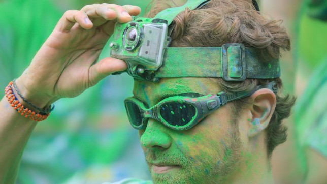 GoPro GoPro being used in paintballing