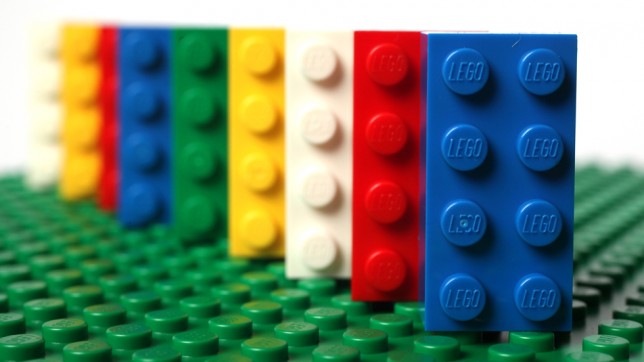 Standing LEGO pieces Standing LEGO pieces