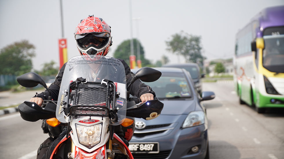 Steph Jeavons on motorcycle around the world