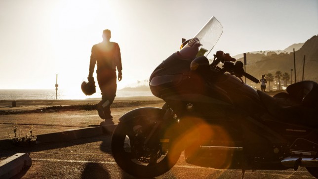 Gold Wing on the road in LA