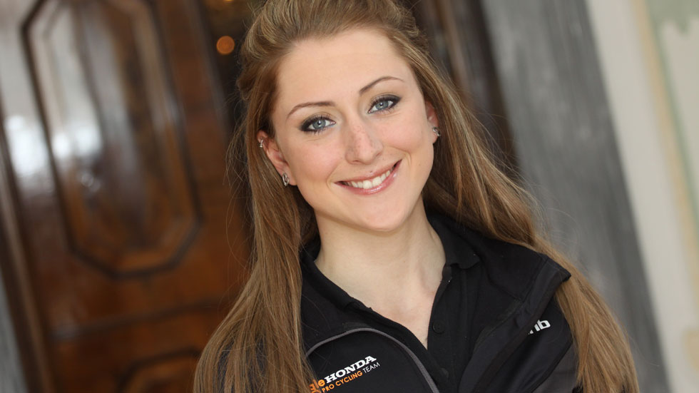 Laura Trott at the Wiggle Honda Pro Cycling Experience