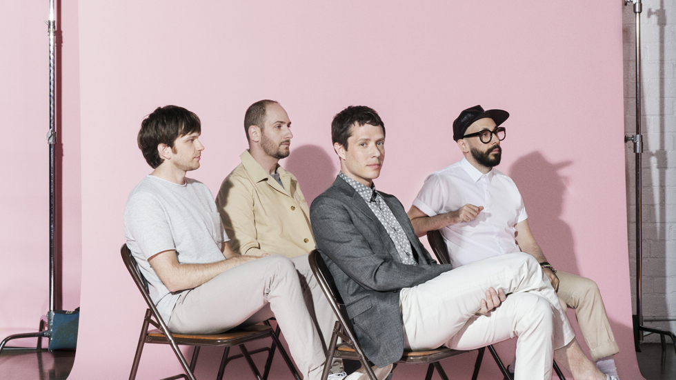 OK-Go on photoshoot