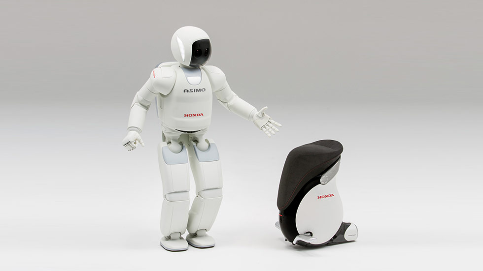 ASIMO and UNI-CUB β