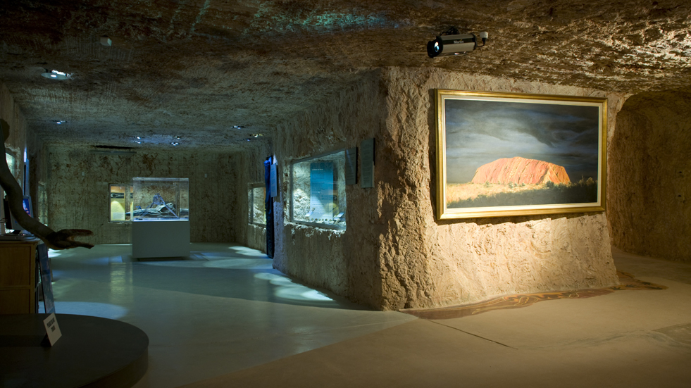 Underground art gallery at Coober Pedy